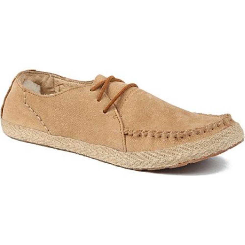 UGG Chestnut Azin Tie Leather Moccasin Shoe Size 8